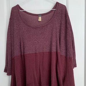 Free People waffle top